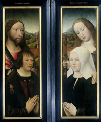 Zwei Flügel eines Triptychons mit dem Stifter, um 1505-1510
