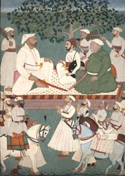 Maharaja Sidh Sen empfängt eine Botschaft