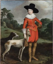 Porträt von Wilhelm II., Prinz von Oranien, als Junge