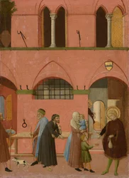 Der heilige Antonius verteilt seinen Reichtum an die Armen