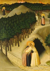 Das Treffen von Heiliger Antonius und Heiliger Paulus