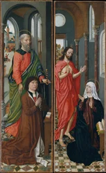 Heiliger Paulus mit Paolo Pagagnotti, Christus erscheint seiner Mutter, späte 1480er Jahre