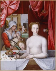Gabrielle d’Estrées im Bad, ca. 1598