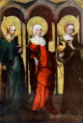 Gemälde auf der Rückseite des Trebon-Altars, ca. 1380