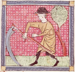Fol.58v Juni: Heuernte