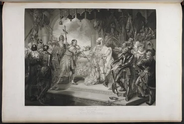 König Richard der Zweite. Akt IV. Szene I. König Richard, Bolingbroke, York, Aumerle usw. Im Parlamentshaus, ca. 1803