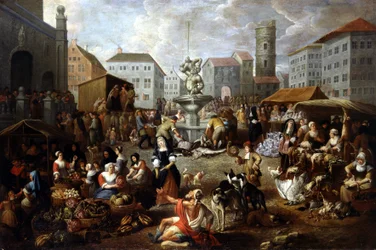 Spazierszene - 18. Jahrhundert, Musee de Tessee (Le Mans)