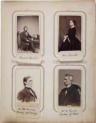 Album mit 200 Visitenkarten, die meisten von Brady, ca. 1865