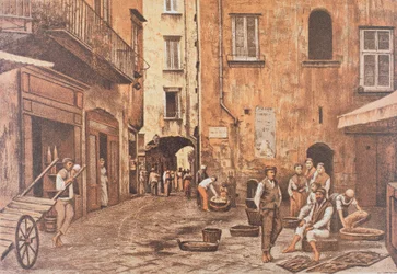 Italien, Neapel, Piazzetta di Porto von Matteo Zampella