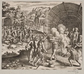 Im Haus von König Pamukes begannen sie diese Zeremonie