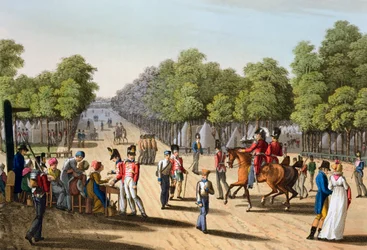 Lager des britischen Heeres im Bois de Boulogne, Paris