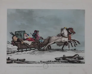 Die russische Winterreisekutsche, 1810er