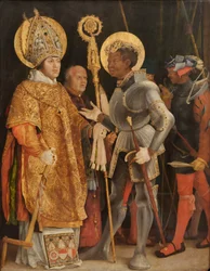 Begegnung des heiligen Erasmus und des heiligen Mauritius