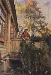 Auf dem Balkon