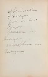 Italienisches Skizzenbuch: Notizenseite 239, 1898-1899