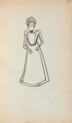 Italienisches Skizzenbuch: Stehende Frau Seite 240