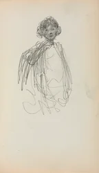 Italienisches Skizzenbuch: Frau, Brustbild, Seite 217, 1898-1899