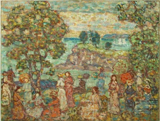 Landschaft (Strandszene)