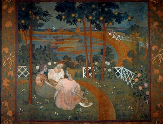 Der Tag der Ritterlichkeit. Entwurf für einen Wandteppich von Maurice Denis (1870-1943) 1898