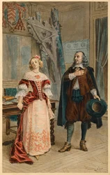 Corneille schreibt Pulcherie (Illustration)