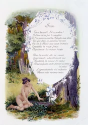 Juni „La Chanson du mois“ von Jérôme Doucet, Illustration - Maurice Leloir, Ausgabe Reims 1904. L. Michaud