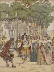 Nicolas Fouquet empfängt König Ludwig XIV. in Vaux