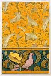 Entwürfe für Tapeten und Buntglas, veröffentlicht 1897