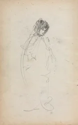 Italienisches Skizzenbuch: Stehende Frau