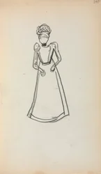 Italienisches Skizzenbuch: Stehende Frau (Seite 240)