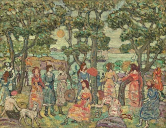 Landschaft mit Figuren