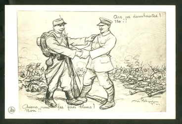 Postkarte, Satirique en N & B