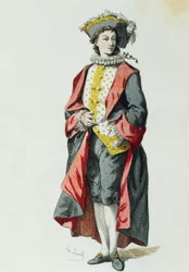 Lelio im Jahr 1726, von Maurice Sand