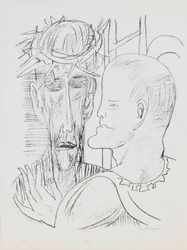Christus und Pilatus, Tafel 15 aus dem Portfolio „Tag und Traum“