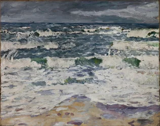 Grauer Tag am Meer