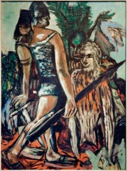 Krieger und Vogelfrau