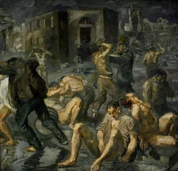 Szene aus der Zerstörung von Messina