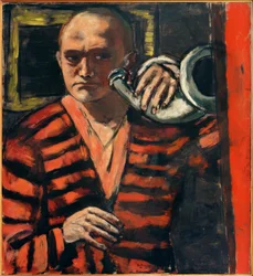 Selbstbildnis mit Horn