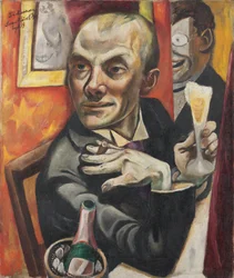 Selbstporträt mit Champagnerglas