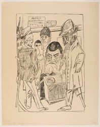 Die Bettler, Platte 7 aus der Serie „Reise nach Berlin 1922“