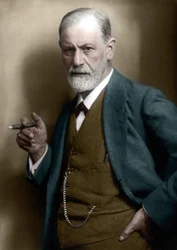 Porträt des österreichischen Psychiaters Sigmund Freud (1856-1939) im Jahr 1921