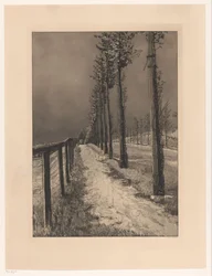 Landweg im Regen (Vier Landschaften)