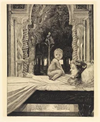 Mutter und Kind (Tote Mutter) (Vom Tode, Zweiter Teil, Opus XI, Blatt 9)