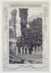 Die umherirrende Psyche, Tafel 28 aus der Serie „Amor und Psyche: Opus V“