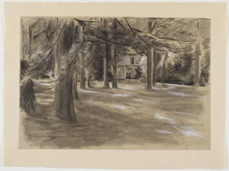Holländische Parklandschaft mit Haus