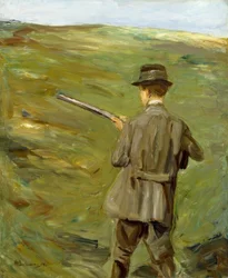 Jäger in den Dünen