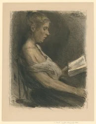 Lesendes Mädchen