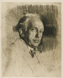 Porträt des Komponisten Richard Strauss