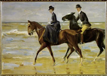 Reiter am Strand