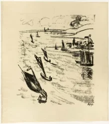 Boote in der Lagune, aus Die Samland-Ode
