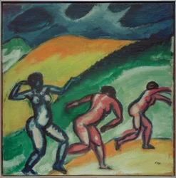 Drei Frauen in den Dünen